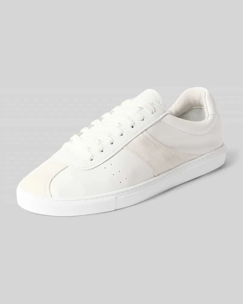 Copenhagen Sneaker aus Leder mit leicht profilierter Sohle Modell 'CPH98M Weiss
