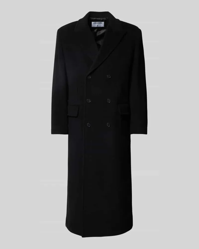 Filippa K Mantel aus Baumwoll-Mix Black