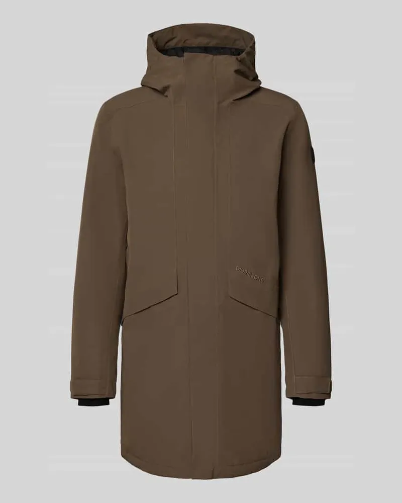 Didriksons 1913 Regular Fit Parka mit Kapuze Modell 'Kenny Dunkelbraun