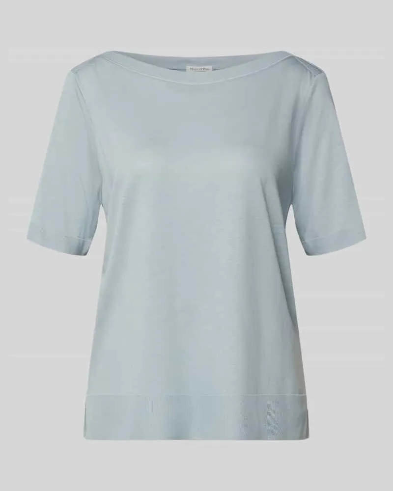 Marc O'Polo Loose Fit T-Shirt aus Lyocell-Baumwoll-Mix Hellblau