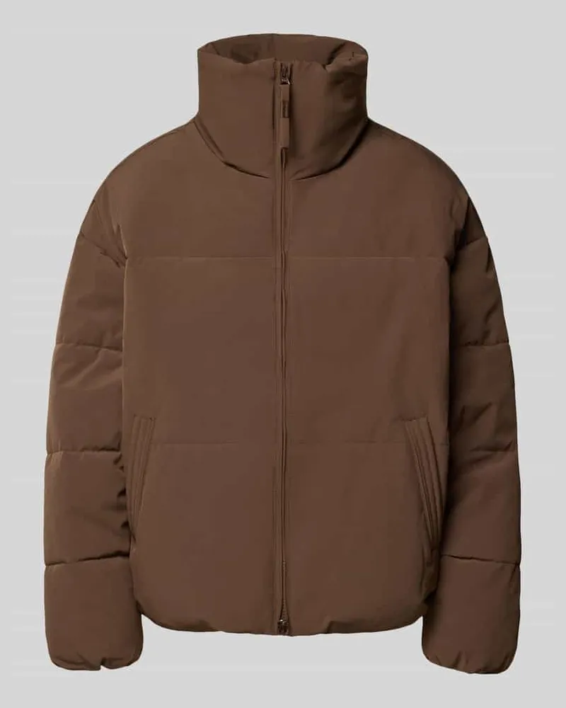 MOSS COPENHAGEN Steppjacke mit Stehkragen Modell 'Refron Dunkelbraun