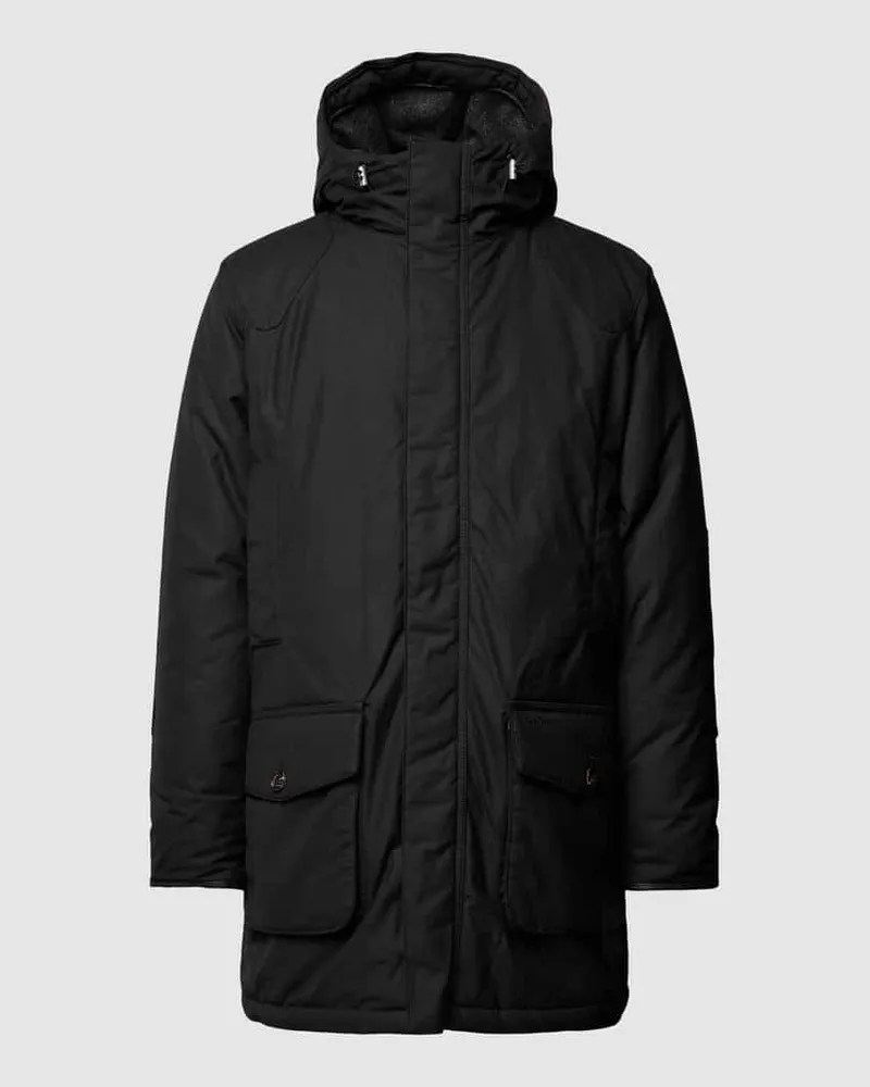 Barbour Jacke mit Kapuze Modell 'Farnley Black