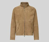 Regular Fit Lederjacke aus echtem Ziegenleder Modell 'LORIDGE