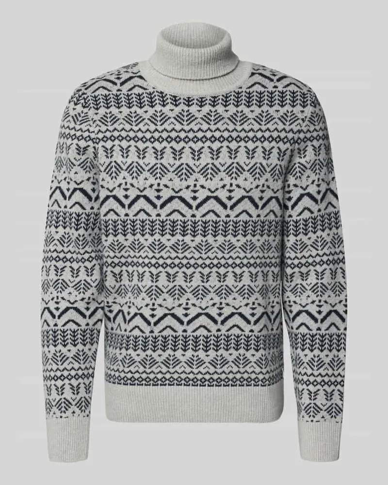 Brax Strickpullover mit gerippten Abschlüssen Modell 'BRIAN Beige