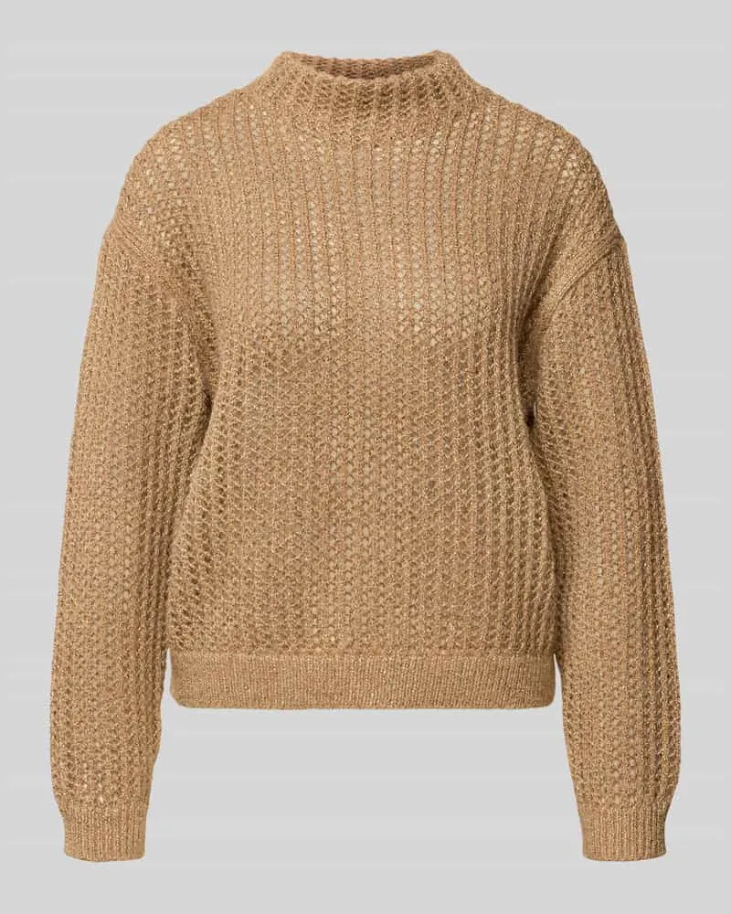 Betty Barclay Strickpullover mit gerippten Abschlüssen Camel