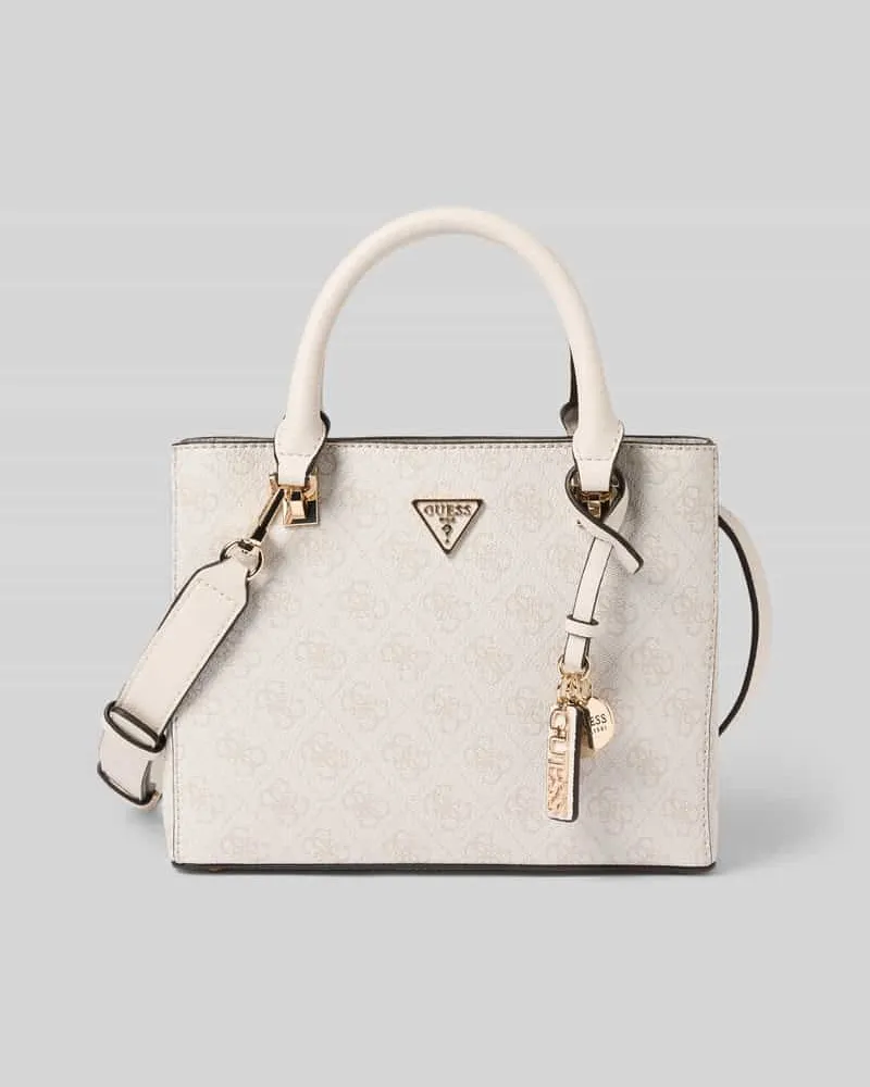 Guess Handtasche mit Logo-Muster Modell 'NOELLE II Weiss