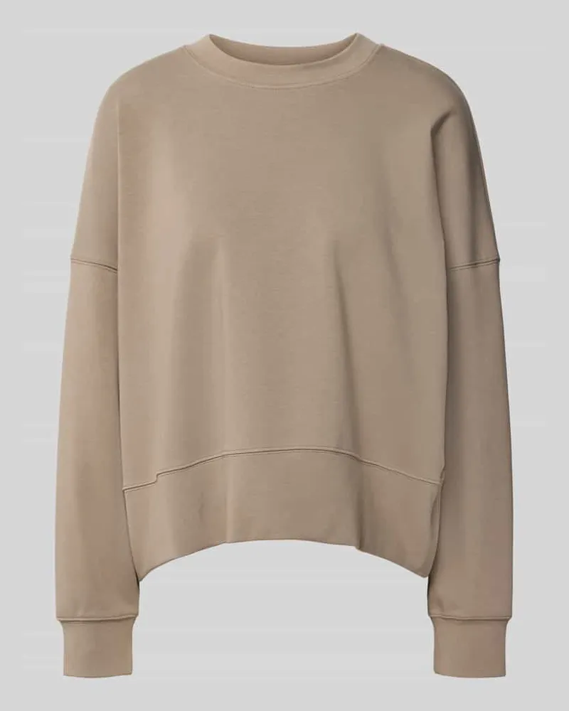 Juvia Oversized Sweatshirt mit breitem Bund Beige