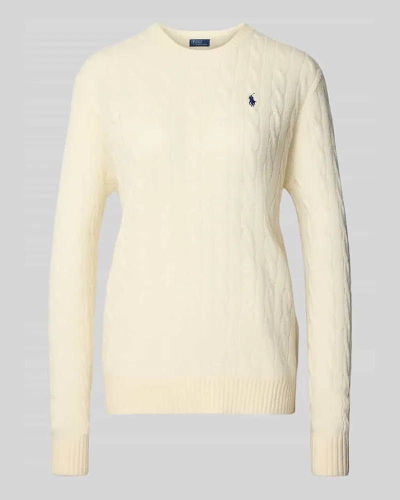Ralph Lauren Wollpullover aus Lanawoll-Kaschmir-Mix Sand