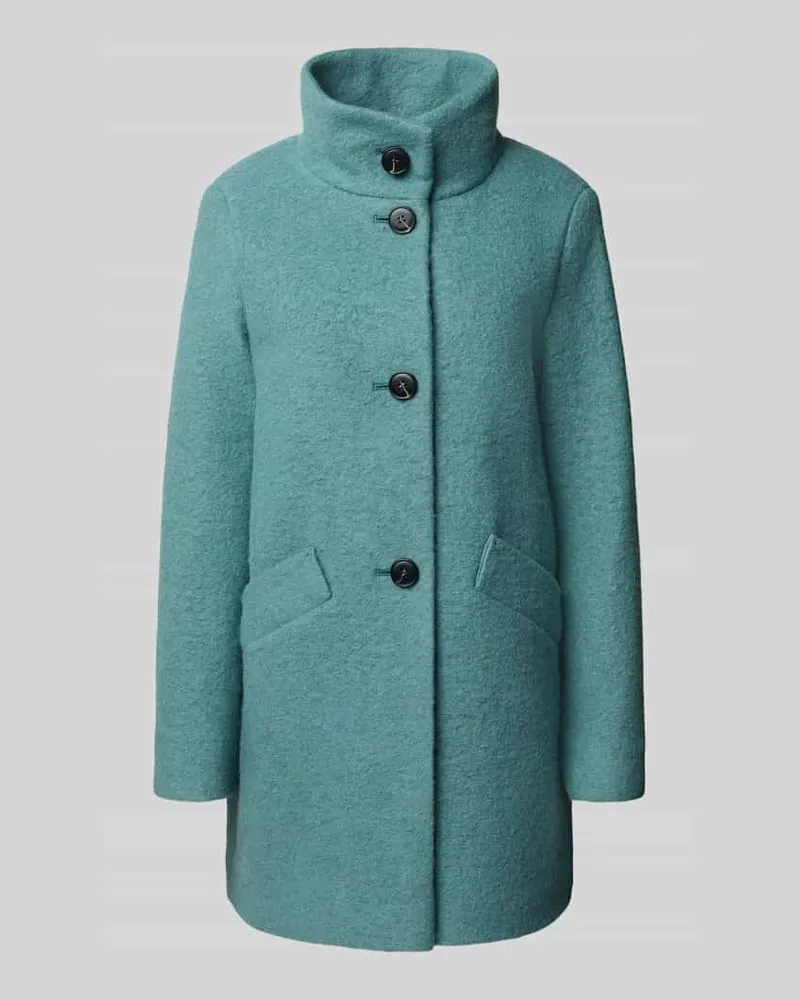 Fuchs Schmitt Kurzmantel mit Stehkragen und Eingrifftaschen Hellblau