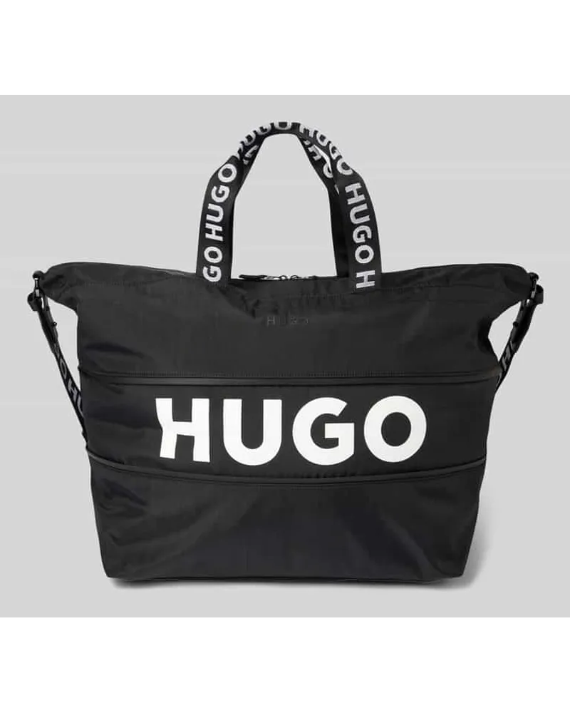 HUGO BOSS Shopper in unifarbenem Design Modell 'Luka Black