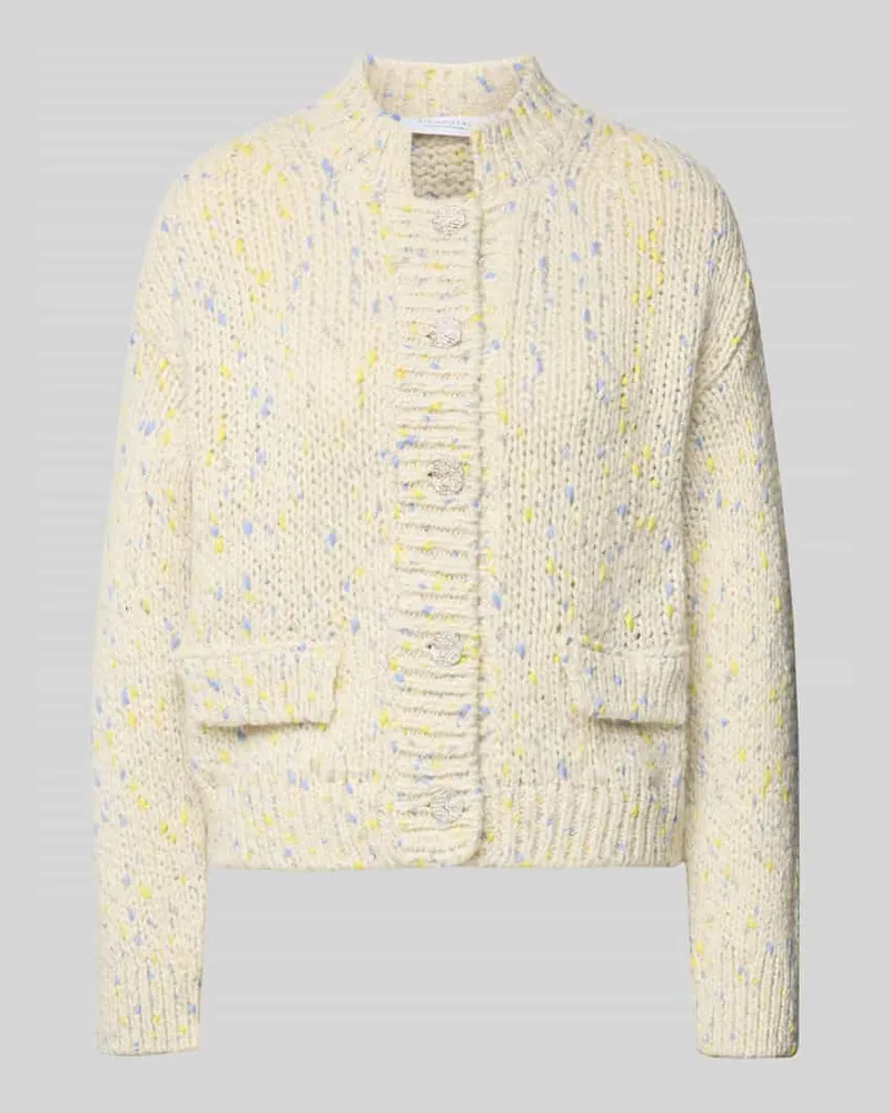 Rich&Royal Strickjacke mit Knopfleiste Offwhite