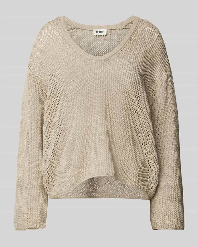 Drykorn Strickpullover mit überschnittenen Schultern Modell 'MAIJA Beige