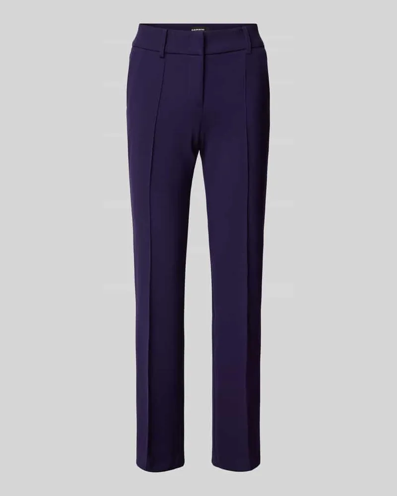 Cambio Slim Fit Stoffhose mit fixierten Bügelfalten Modell 'FARAH Lila