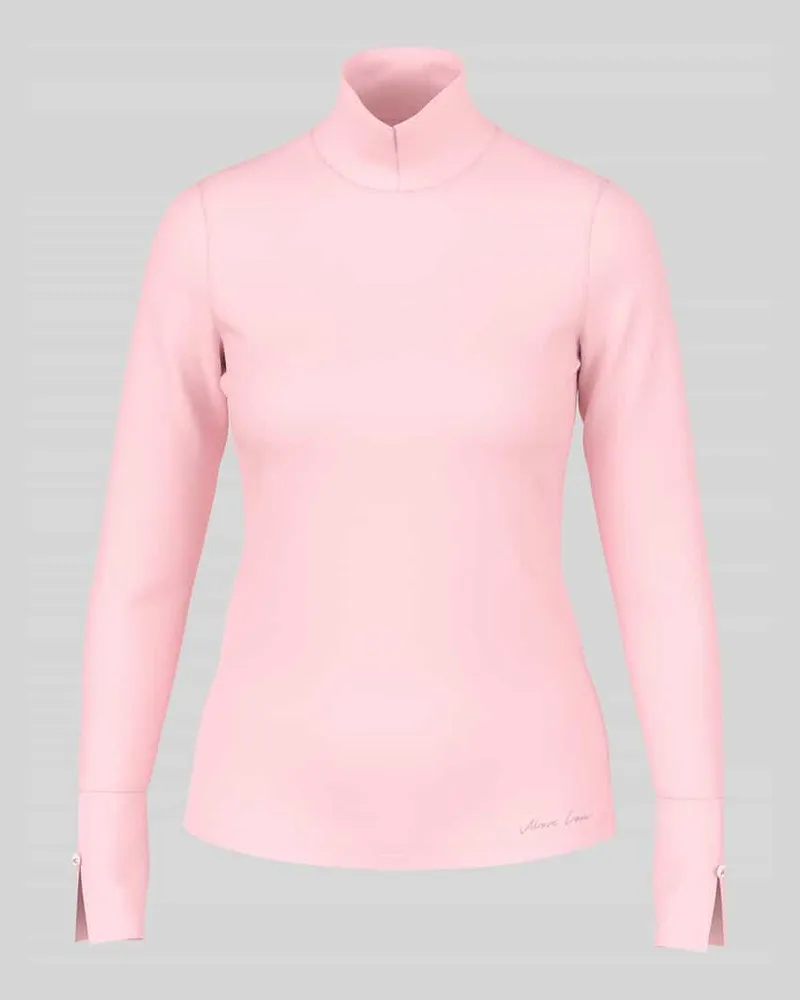 Marc Cain Langarmshirt mit Schlitzmanschetten Rosa