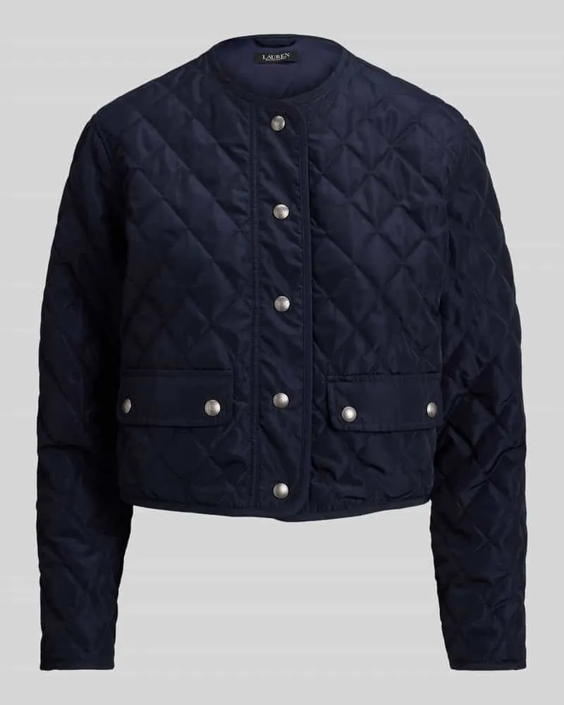 Ralph Lauren Cropped Fit Steppjacke mit Pattentaschen Modell 'CENWAY Marine