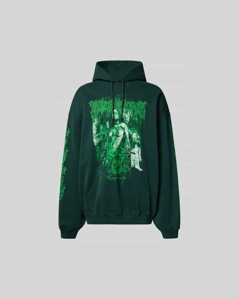 VETEMENTS Oversized Hoodie mit Motiv-Print Black