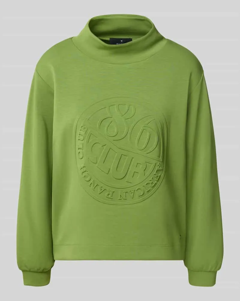 monari Sweatshirt mit Strukturmuster Hellgruen