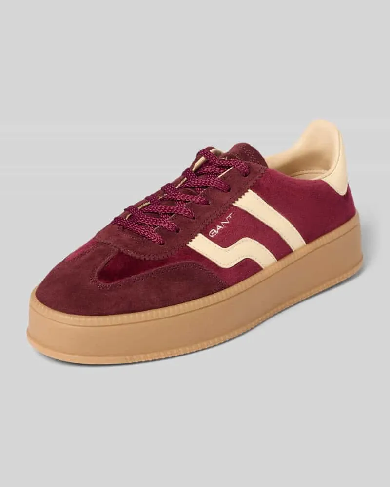 Gant Sneaker aus echtem Rindsleder Modell 'Cuzamani Bordeaux