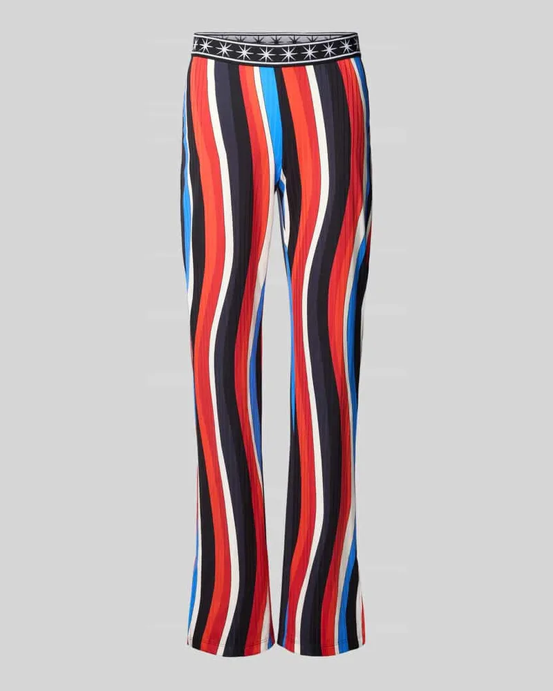 Marc Cain Straight Fit Stoffhose mit elastischem Bund Rot
