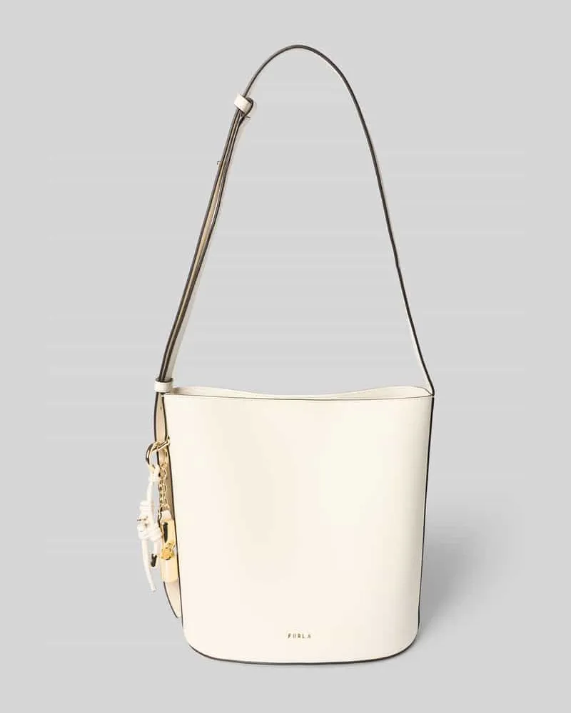Furla Handtasche aus Leder mit Label-Detail Modell 'ROXIE Offwhite