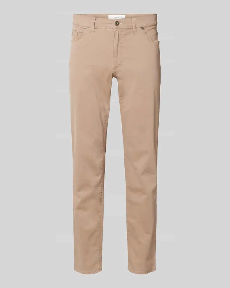 Brax Hose mit Label-Patch Modell 'Cadiz Beige