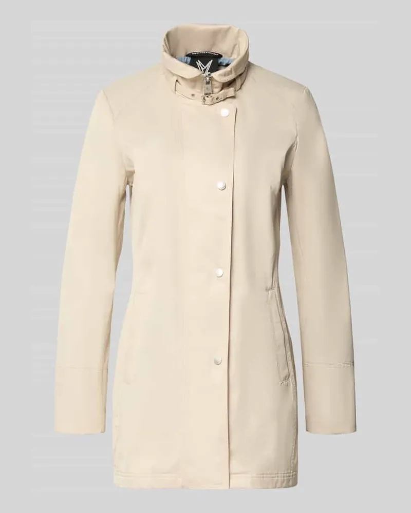 Fuchs Schmitt Trenchcoat mit Stehkragen und Eingrifftaschen Kitt