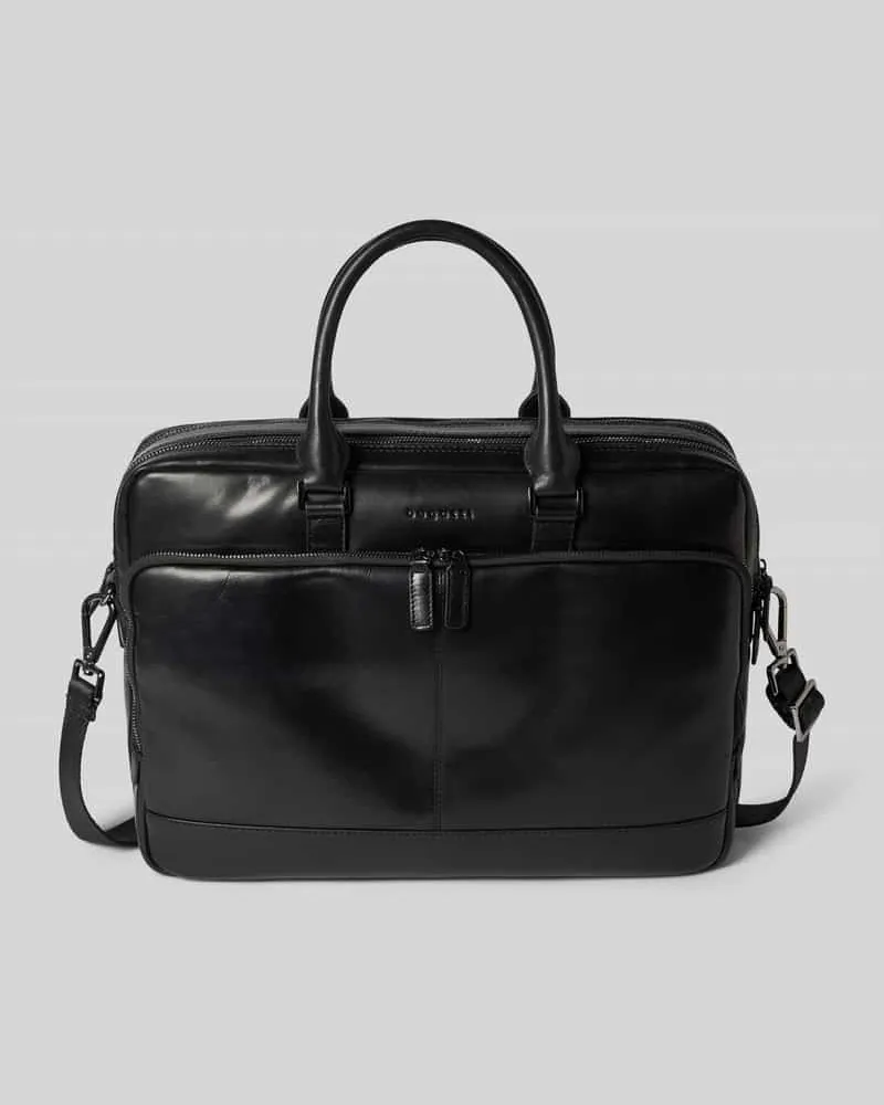Bugatti Laptoptasche mit abnehmbarem Schulterriemen Modell 'Romano Black