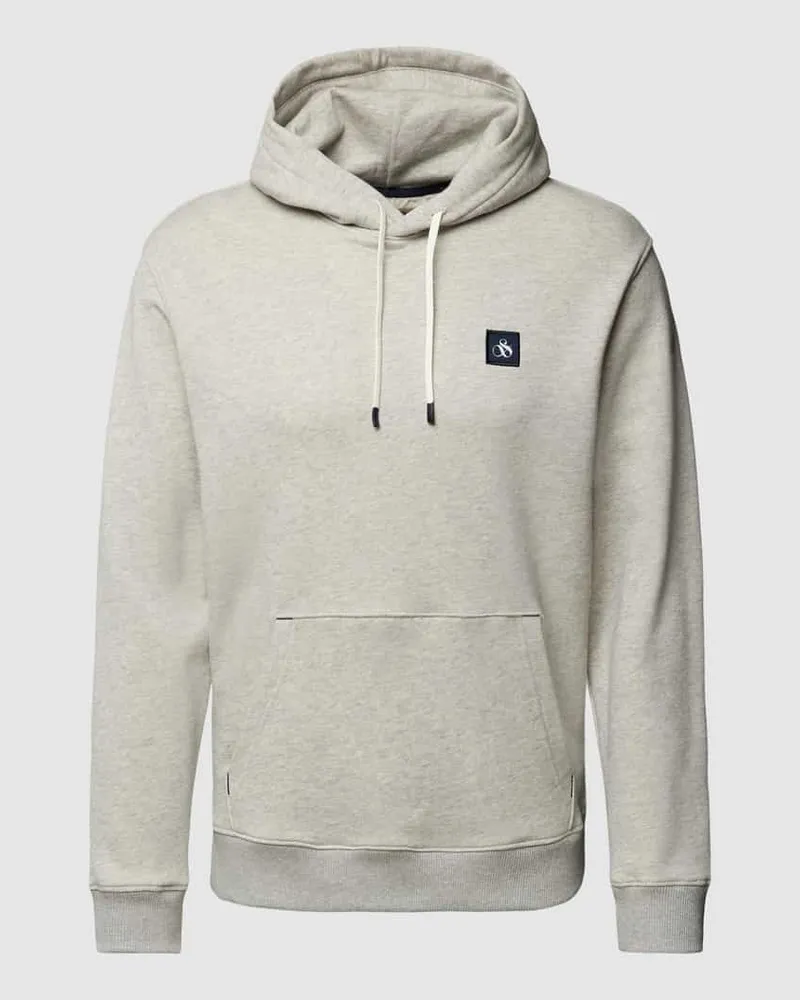 Scotch&Soda Hoodie mit Logo-Badge Hellgrau