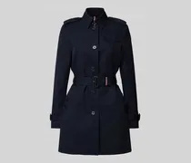 Trenchcoat mit Gürtel und Schulterriegeln