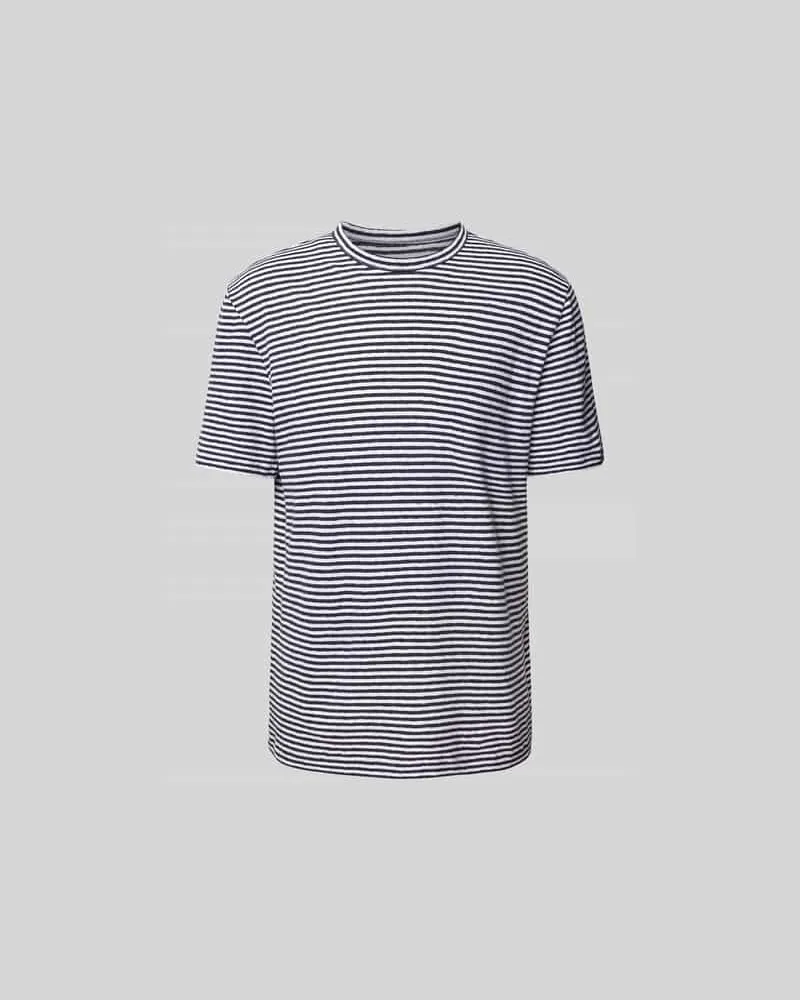 Officine Generale T-Shirt aus Frottee Marine