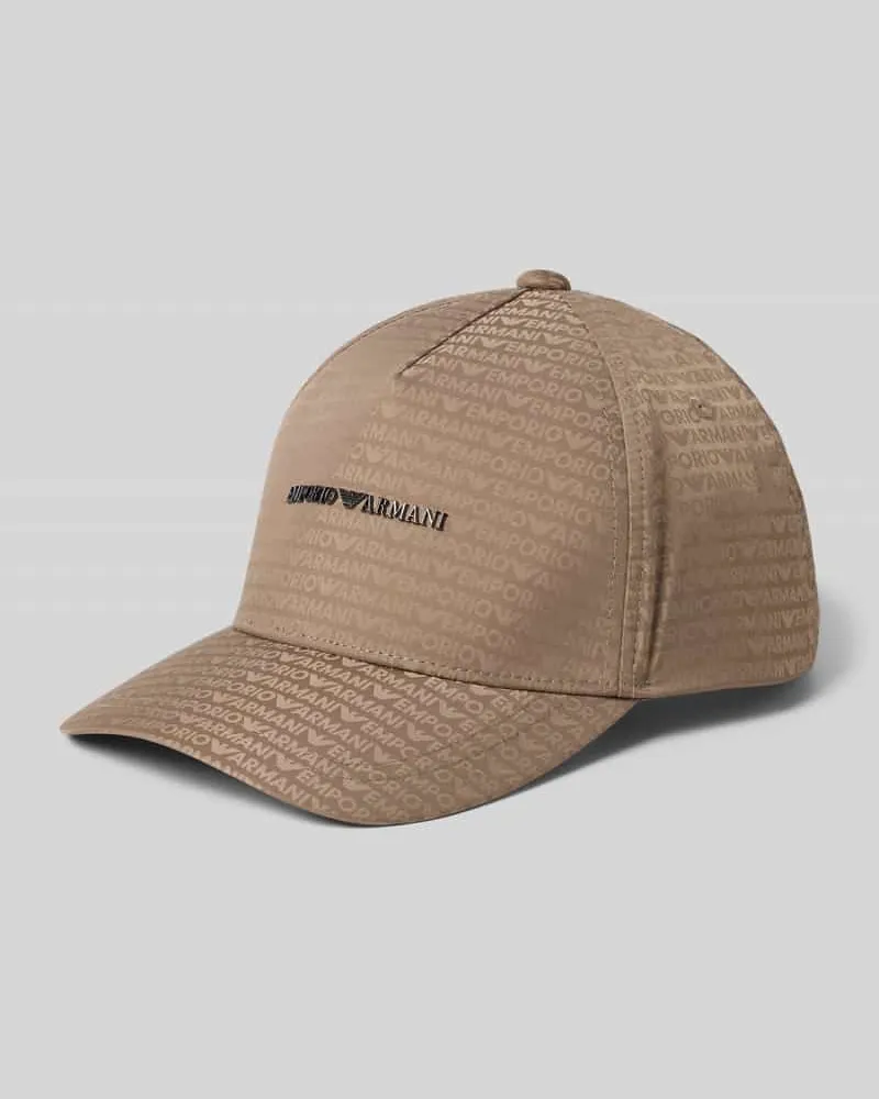 Emporio Armani Basecap mit Label-Applikation Beige