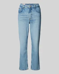 Gant Straight Fit Jeans mit Knopfverschluss Hellblau