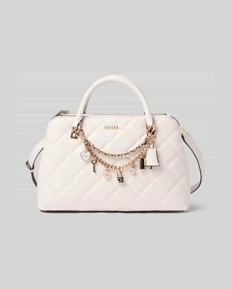 Guess Handtasche in Leder-Optik Modell 'Libby Offwhite
