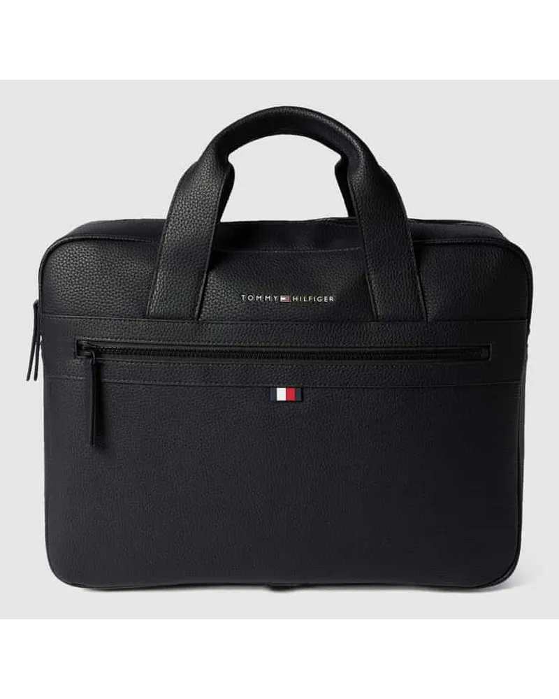 Tommy Hilfiger Laptoptasche in Leder-Optik Black