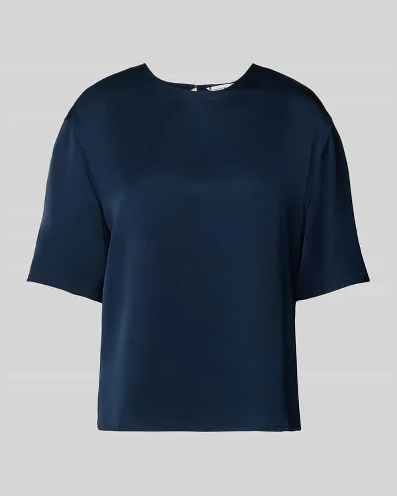 Tommy Hilfiger Relaxed Fit Bluse aus Satin Marine