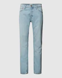 Jack & Jones Tapered Fit Jeans im 5-Pocket-Design Modell 'MIKE Jeansblau