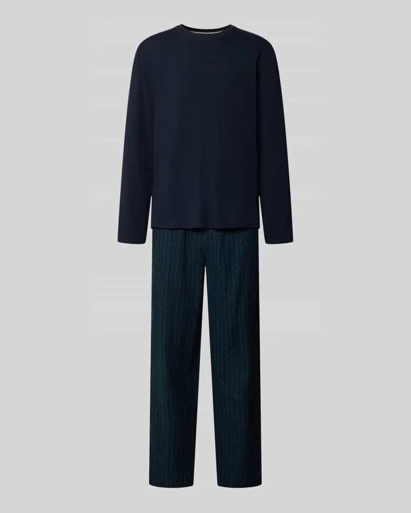 HUGO BOSS Pyjama-Set Modell 'Chris Long Set Marine