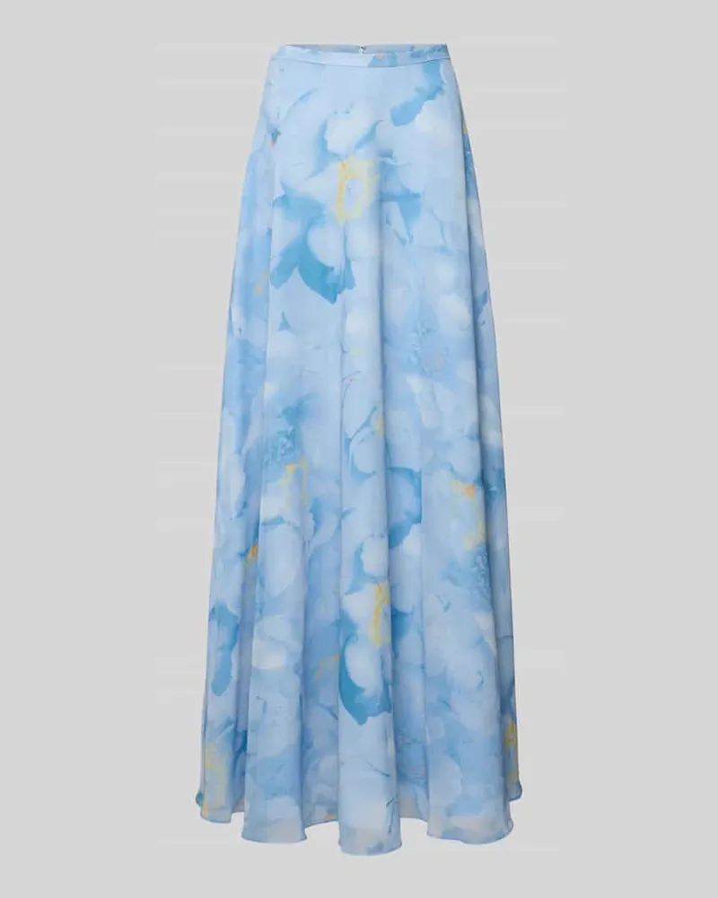 JAKE*S Regular Fit Maxirock mit floralem Allover-Print Sky