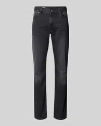 Alberto Regular Fit Jeans im 5-Pocket-Design Modell 'Pipe Mittelgrau