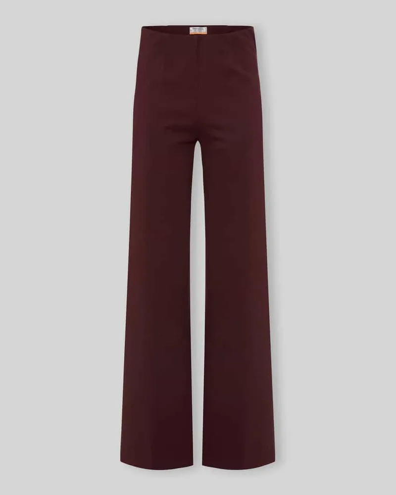 Brax Wide Leg Weite Hose aus Viskose-Mix Modell ''Lillyth Bordeaux