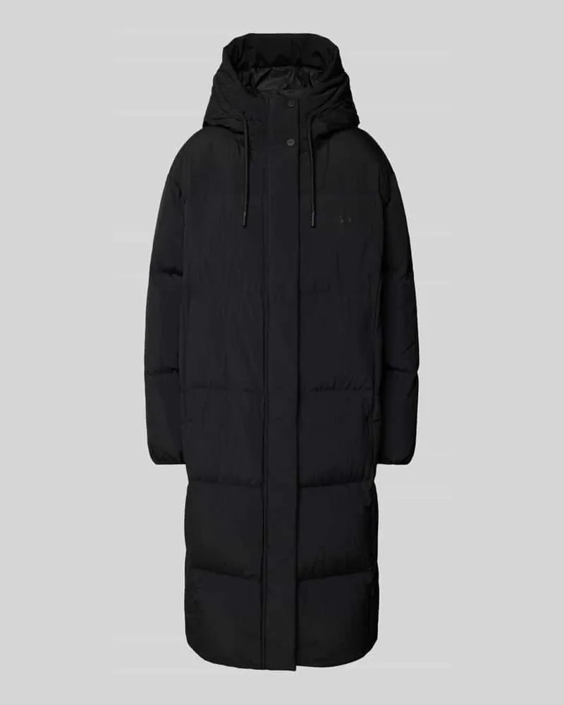 HUGO BOSS Steppmantel mit Label-Print Modell 'Fini Black
