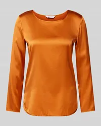 Max Mara Blusenshirt mit Rundhalsausschnitt Modell 'MOLDAVA Orange