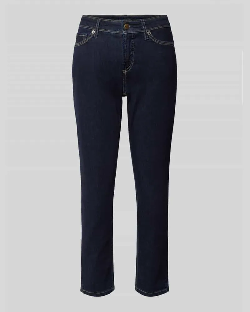 Cambio Slim Fit Jeans mit Stretch-Anteil Modell 'Piper Blau