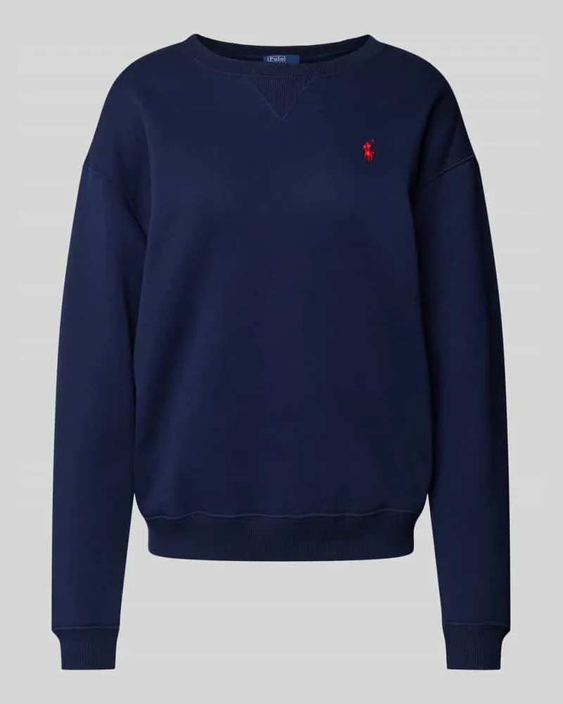 Ralph Lauren Oversized Sweatshirt mit Logo-Stitching Marine