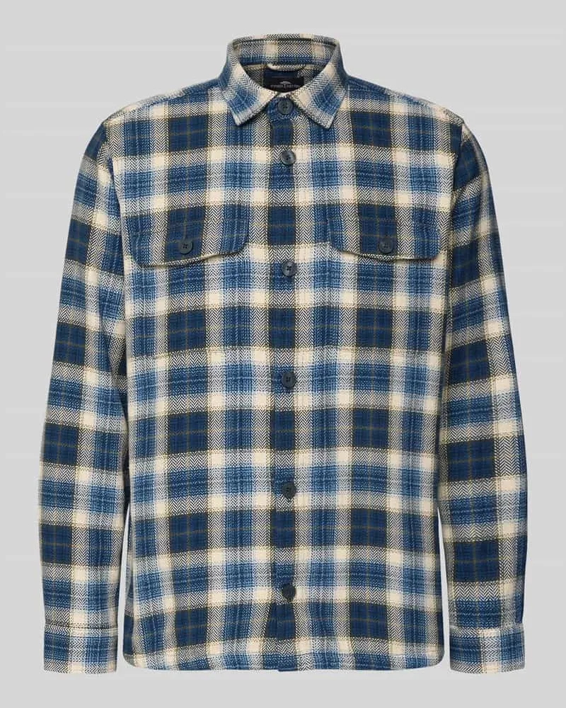 Fynch-Hatton Relaxed Fit Freizeithemd mit Brusttaschen Royal