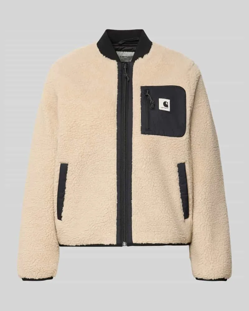 Carhartt WIP Fleecejacke mit Zweiwege-Reißverschluss Modell 'Janet Beige