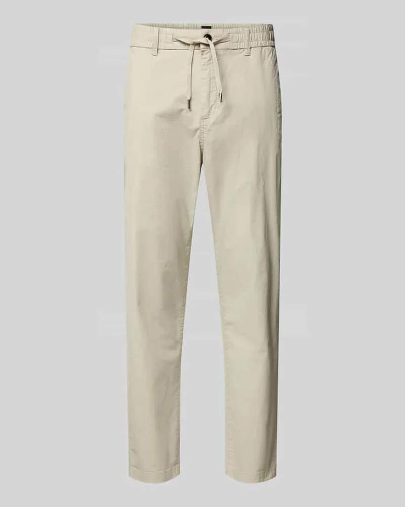HUGO BOSS Tapered Fit Chino aus Baumwoll-Mix Beige
