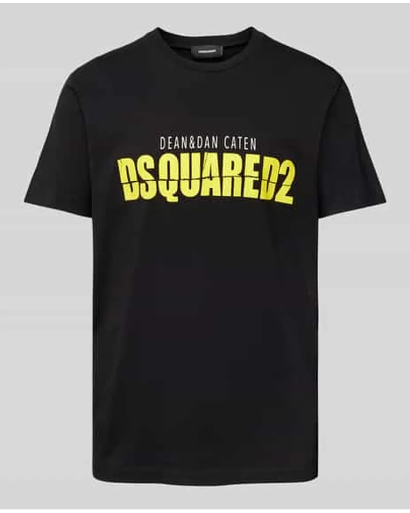 Dsquared2 T-Shirt mit Label-Print Black