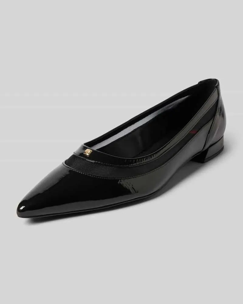 Högl Ballerinas mit Blockabsatz Black