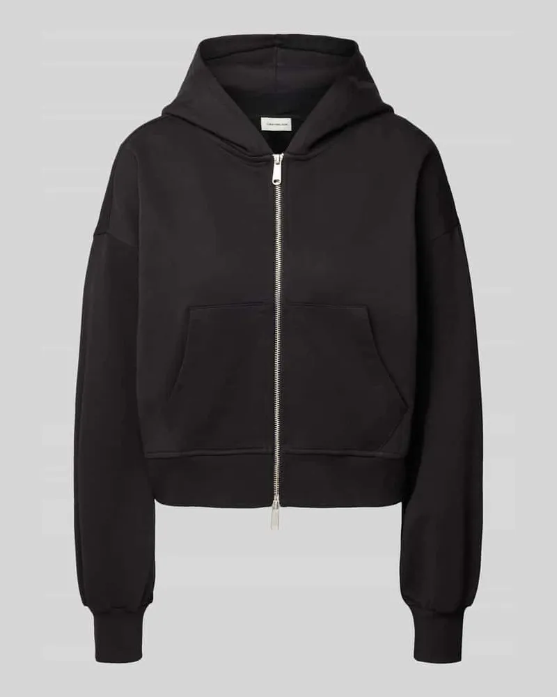 Calvin Klein Oversized Sweatjacke mit Kapuze Black